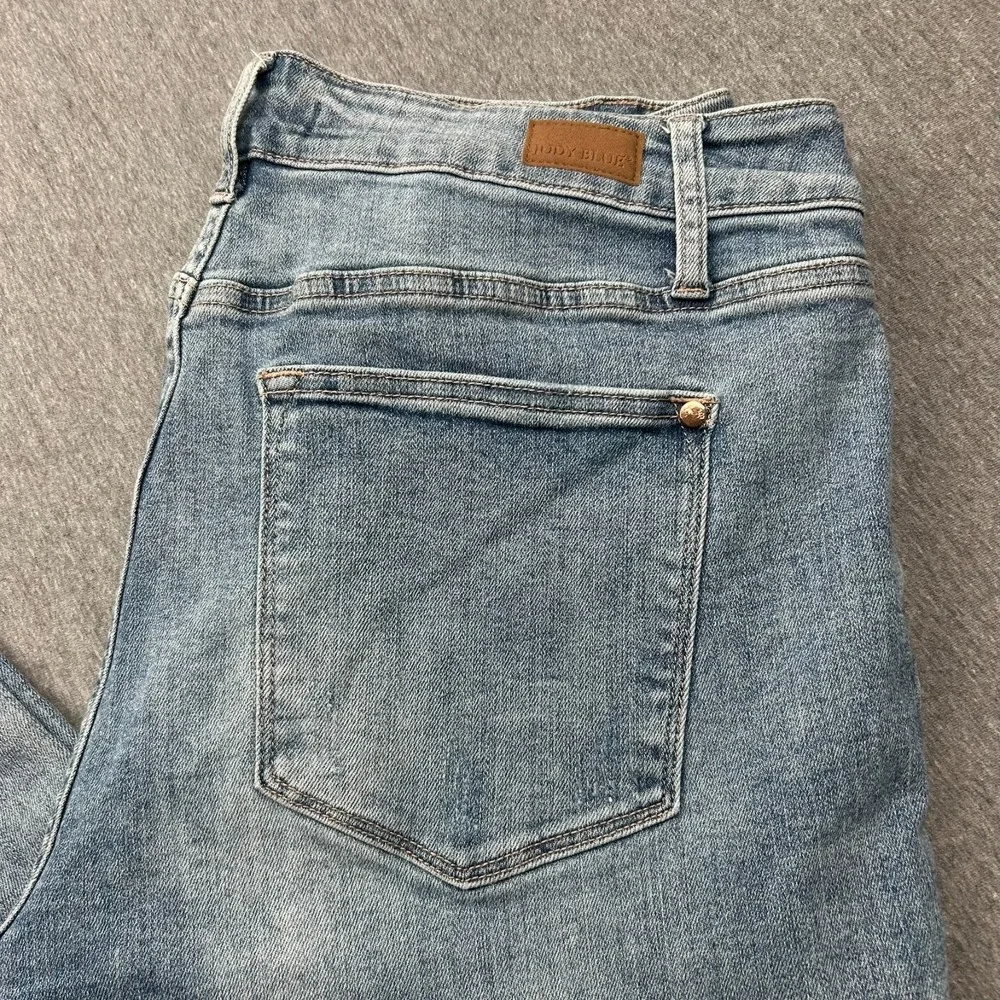 Judy Blue Slim‎ Bootcut Jeans Womens 18W Light Wash Stretch Blue Denim Pants